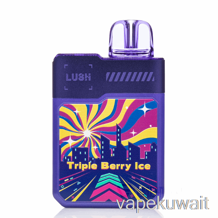 Digiflavor X Geek Bar Lush 20K يمكن التخلص منه باستخدام Triple Berry Ice Vape الكويت